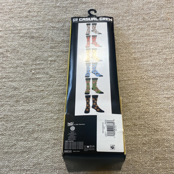 Bob's Burgers Unisex Casual Crew Socks 6 Pack - Picture 3 of 6